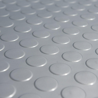 Robuste Gummi-Garagenbodenmatte mit Münzmuster, Rutschfeste Wasserdichte PVC-Matte für Fitness-Studio, Werkstatt, Industrie und Haushalt