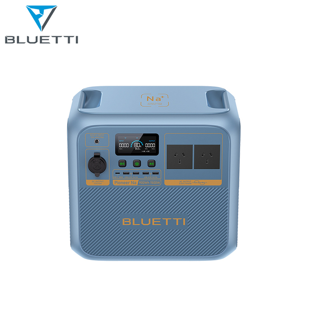 Innovative Sodium Ion Battery Power Station BLUETTI Pioneer Na 900Wh Capacity 1500W Power Efficient and Sustainable Energy