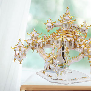 <span class=keywords><strong>Piececool</strong></span> le Palais de la Lune, puzzle en métal <span class=keywords><strong>3D</strong></span>, mythologie chinoise, architecture, modèle de légende lunaire pour collectionneurs, adultes ou enfants - Product Image 2
