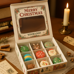 Custom logo Printing Card Board <strong>Christmas</strong> <strong>Present</strong> Cookie <strong>Box</strong> Packaging Paper <strong>Christmas</strong> Gift Candy <strong>Box</strong> - Product Image 3