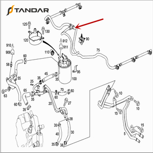 Manguera de Retorno de Combustible para <span class=keywords><strong>Mercedes</strong></span> <span class=keywords><strong>E</strong></span> <span class=keywords><strong>320</strong></span> A6420707832 - Product Image 6