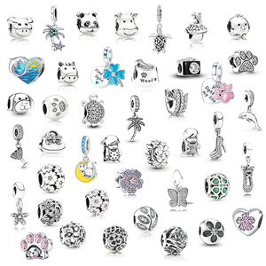 Bracelet en argent sterling de style mignon avec pendentif en forme de bouteille à vœux, de chat, d'étoile et de lune, charmes parfaits, bijoux fins, cadeau avec zircon - Product Image 1