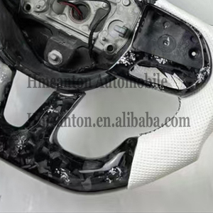 Nouveau produit phare : Volant en cuir perforé en fibre de carbone forgée pour Dodge Challenger - Product Image 6