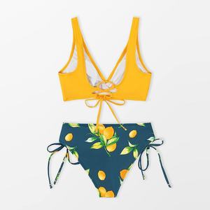 Ensemble de maillots de bain grande taille pour femmes OUTPACE, bas brésilien, soutien-gorge push-up, 2 pièces, vêtements de plage avec accents de bijoux en solde - Product Image 2