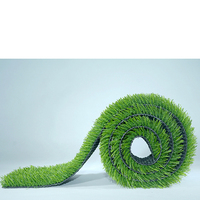 Tapis synthétique vert de 35x40mm, 25 tapis d'herbe artificiel pour le jardin
