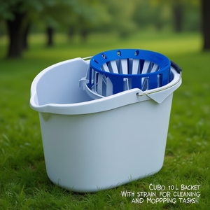 Secchio da 10 litri con filtro per lavori di pulizia e lavaggio - Product Image 3