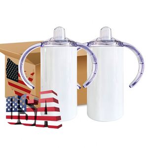 Spill Proof Insulated 304 Double Walled Stainless Steel 12Oz Sippy Cup for Sublimation Printing - Product Image 4