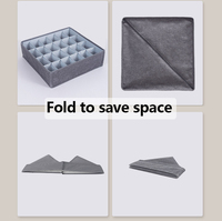 Boîte de rangement pliable pour sous-vêtements en tissu cationique, organiseur de tiroir pour soutiens-gorge, chaussettes et jeans