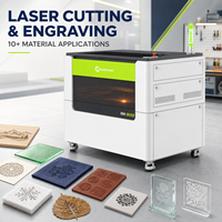 Machine de découpe et de gravure au laser CO2 960 80W/100W/120W CNC à refroidissement par eau pour le bois, le plastique, le tissu, le cuir, le caoutchouc, la mousse