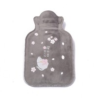 Bouteille d'eau chaude en caoutchouc, mini chauffe-ventre anti-explosion, motif dessin animé, pour l'hiver, pour les règles, électrique et mignon