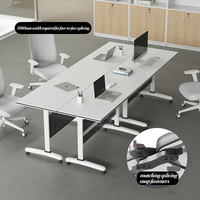 Table de conférence modulaire moderne minimaliste pliable et durable, mobilier de bureau, table de réunion