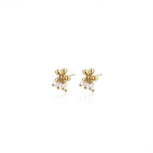 ต่างหูแฟชั่น DE PERLAS รุ่น PE0581 สำหรับผู้หญิง เครื่องประดับคุณภาพสูง - Product Image 2