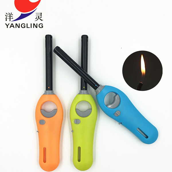 H-straight Tube Butane Gas Torch Lighter Camping Gas Torch Good Cheap BBQ Lighter