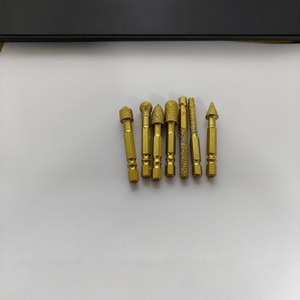 Diamond Grinding Head <b>Set</b> 7 <b>Pc</b> Cylindrical For Ceramic Tile Metal Deburring Polishing - Product Image 3