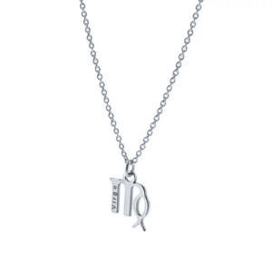 Desiderio Dropshipping collana in argento Sterling 925 placcato in oro 18 carati gioielli zodiaco collana vergine per le donne - Product Image 2