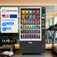 Máquinas Expendedoras Inteligentes Personalizadas RUNYANG, Máquinas Expendedoras Automáticas para Artículos al por Menor, Máquina Expendedora de Aperitivos para Alimentos y Bebidas