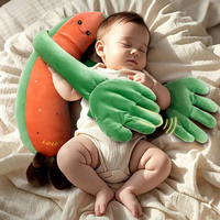 Coussin d'emmaillotage en coton pour bébé 0-3 ans, apaisant, motif pastèque, pour le confort et le sommeil sécurisé, prévient le réflexe de surprise et aide à l'auto-dodo
