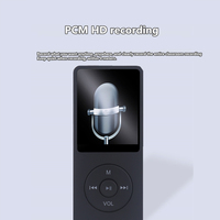 Lecteur MP3 1,8 pouces directement de l'usine, Bluetooth 5.0, radio FM, lecteur de livres électroniques, enregistreur vidéo, prend en charge les cartes TF jusqu'à 128 Go, lecteur de musique portable