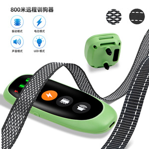 Collar Antiladridos para Perros PT085G con Pantalla a Color, Control Remoto de 800m, Dispositivo de Entrenamiento para Mascotas, Control Multifunción de Ladridos para Perros - Product Image 1