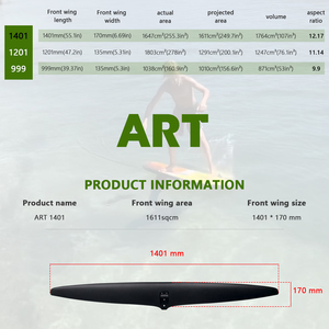 Ala Delantera de Hidroala AXIS ART 1401, la Más Vendida, para Navegación en Aguas Oceánicas con Viento Ligero, Máxima Elevación y Ultra Deslizamiento - Product Image 4