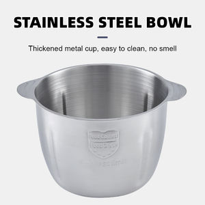 घर रसोई multifunctional पोर्टेबल खाद्य प्रोसेसर मांस और सब्जी हेलिकॉप्टर चक्की बिजली स्टेनलेस स्टील खाद्य प्रोसेसर - Product Image 6