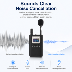 Sistema <span class=keywords><strong>de</strong></span> guía <span class=keywords><strong>de</strong></span> audio inalámbrico <span class=keywords><strong>de</strong></span> gama alta 2,4G Whisper Tour Guide con pantalla para <span class=keywords><strong>agencia</strong></span> <span class=keywords><strong>de</strong></span> viajes <span class=keywords><strong>de</strong></span> <span class=keywords><strong>interpretación</strong></span> simultánea - Product Image 4
