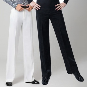 Pantaloni Bianchi da Ballo Latino per Uomo, Abbigliamento Professionale per Danza Latina, Jazz, Rumba, Tango, Pantaloni da Pratica - Product Image 1