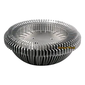 led lamp sunflower round circular extrusion heatsink profile radiator extruded aluminum heat sink
