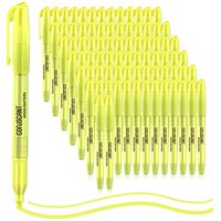Surligneur classique de couleur, stylo marqueur fluorescent à tête oblique et épaisse pour le bureau, en vrac