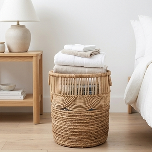 Boho Woven <b>Wall</b> <b>Basket</b> Decor Set Of 3 Natural Seagrass Hanging Plates Art With Tribal Patterns <b>For</b> Living Room Foyer Accent - Product Image 4
