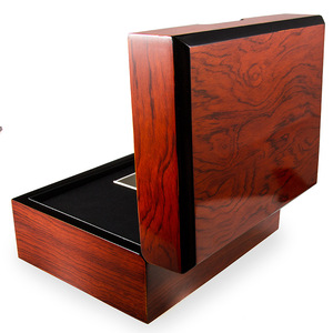 Hot Sell Luxury Factory Wine <b>Red</b> Custom Logo Display Packaging Wooden Jewelry <b>Box</b> Organizer for Watches - Product Image 3