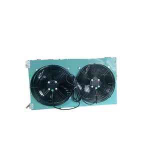 H คอนเดนเซอร์ระบายความร้อนด้วยอากาศในอุตสาหกรรมคอนเดนเซอร์ที่ทำความเย็นชิ้นส่วนแลกเปลี่ยนความร้อนทองแดง Walk-in R410A - Product Image 4