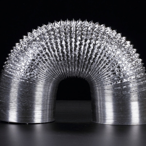 4 inch 3m công nghiệp phù hợp hệ thống HVAC ống thông gió không cách nhiệt đôi tường Nhôm lá linh hoạt Ống Dễ dàng cài đặt - Product Image 2