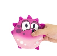 Jouets pour chiens interactifs, résistants et durables, sans rembourrage, jouets en forme d'oursins roses pour chats et chiens