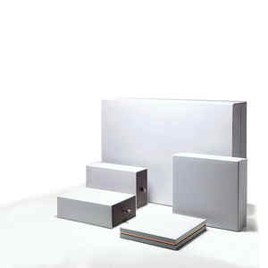 Cajas de regalo de cartón blanco personalizadas de bajo costo con tapa rígida y base PBPK marca modelo PBX09 - Product Image 2