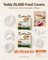Sacs jetables en PE avec couvercle, 0.9g, 200 pièces, paquet de couleurs, sacs en plastique transparents fins pour l'emballage des aliments domestiques