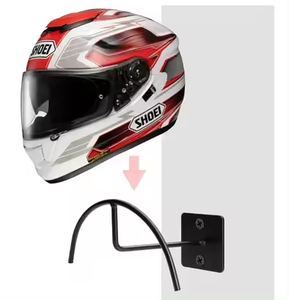 Evrensel duvara monte Metal şapka rafı ağır destek kask vitrin rafı şapka ev dekor koridor vitrin rafı - Product Image 1