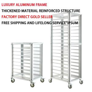 Backpro Aluminium Broodje Pannenrek 12 Tier Wielen Commerciële Bakkerij Rekken 12 Trays Bakwagen - Product Image 2