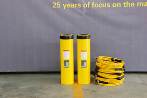 Vérin hydraulique à rappel par ressort 200T à double effet, très longue course 24 pouces, modèle RR-20024, pour pousser et soulever, durée de vie 8-10 ans - Product Image 3