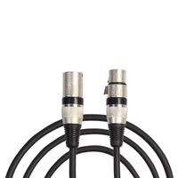 Câble XLR 3 broches mâle-femelle (M/F) pour microphone et table de mixage, en cuivre, 1m, 3m, 5m, 10m, 15m, 20m