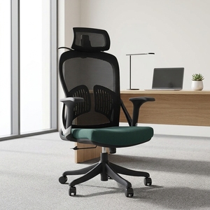 <span class=keywords><strong>Chaise</strong></span> de bureau ergonomique pivotante réglable à dossier haut en maille avec support lombaire, <span class=keywords><strong>prix</strong></span> d'usine - Product Image 1