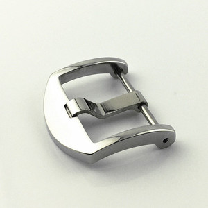 Cierre Pulido de Acero Inoxidable, Hebilla de Metal Sólido para <span class=keywords><strong>Panera</strong></span> 20 22mm para Correa de Reloj de Goma, Hebilla de Pin de Tornillo Mate, Botón de Reloj - Product Image 3
