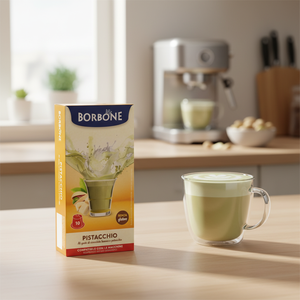 60 Capsule Borbone per Bevanda Solubile al Cioccolato Bianco e Pistacchio, Cialde per Caffè e K-Cups 0,17/giorno - Product Image 3