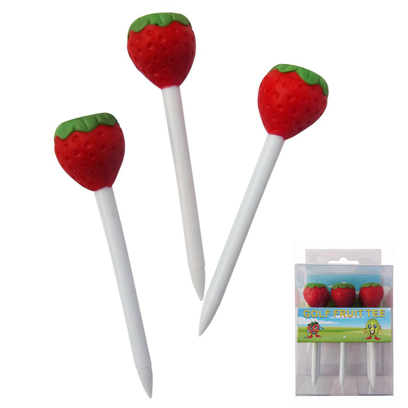 2021 high quality 83mm plastic fruit shaped golf tee accessories for golf course