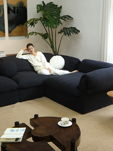 Divano Angolare a L in Tessuto Stile Wabi-Sabi e Italiano - <span class=keywords><strong>Dimensioni</strong></span> e Colori Personalizzabili - Product Image 5