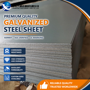 Placa de Acero Galvanizado S280GD SS400 Regular Spangle Z120 G/sqm 0.80mm ASTM A653 para Material de Construcción - Product Image 1