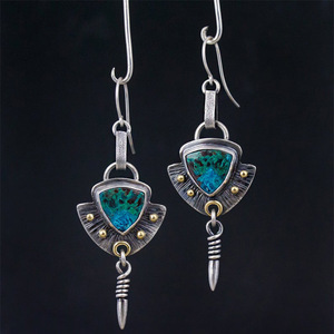 Orecchini Pendenti Boho Vintage per Donne, Gioielli Artistici da Indossare all'Orecchio - Product Image 1