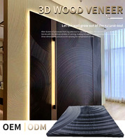 Panneau mural 3D en bois massif insonorisant, isolant thermique et anti-moisissure pour hall d'hôtel, salon, salle d'exposition, salle de présentation