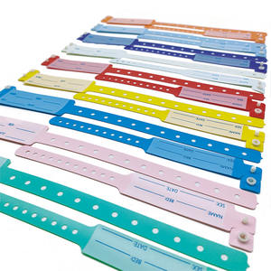 स्टॉक अस्पताल प्लास्टिक डिस्पोजेबल निविड़ अंधकार चिकित्सा पहचान बैंड आईडी Wristband रोगी वयस्क और बच्चों के लिए Wristbands - Product Image 2