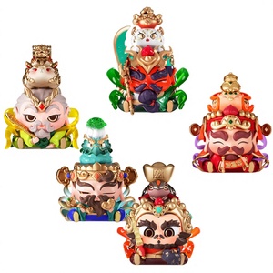 Cadeau de Noël de la marque FufuTieTie, boîte mystère à cinq voies, Dieu de la richesse, souhaits, boîte mystère porte-bonheur, figurine tendance, ornement de la fortune Guan Yu - Product Image 1
